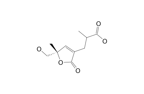 2-METHYL-3-(2-OXO-[5H]-5-HYDROXYMETHYL-5-METHYLFURAN-3-YL)-PROPANOIC-ACID