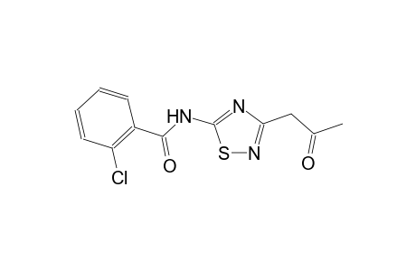 2-chloro-N-[3-(2-oxopropyl)-1,2,4-thiadiazol-5-yl]benzamide