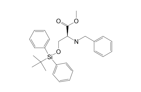 METHYL-(2R)-2-(BENZYLAMINO)-3-[[TERT.-BUTYL-(DIPHENYL)-SILYL]-OXY]-PROPANOATE