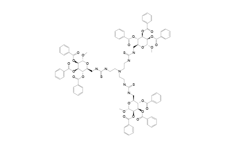 TRIS-[2-[3-(2',3',4'-TRI-O-BENZOYL-6'-DEOXY-1'-O-METHYL-ALPHA-D-MANNOPYRANOS-6'-YL)-THIOUREIDO]-ETHYL]-AMINE