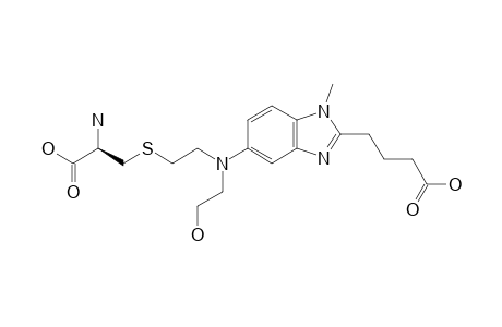 4-[5-[[(2-AMINO-2-CARBOXYETHYLSULFANYL)-ETHYL]-(2'-HYDROXYETHYL)]-AMINO]-1-METHYL-1H-BENZOIMIDAZOL-2-YL]-BUTANOIC-ACID