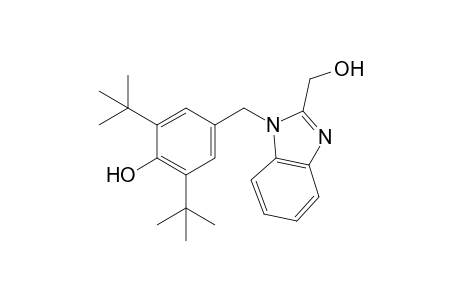 2,6-DI-tert-BUTYL-alpha-[2-(HYDROXYMETHYL)-1-BENZIMIDAZOLYL]-p-CRESOL