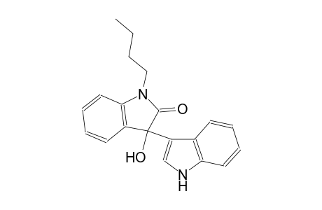 1-butyl-3-hydroxy-3-(1H-indol-3-yl)indol-2-one 1-butyl-3-hydroxy-3-(1H-indol-3-yl)indolin-2-one 1-butyl-3-hydroxy-3-(1H-indol-3-yl)-2-indolinone 1-butyl-3-hydroxy-3-(1H-indol-3-yl)oxindole