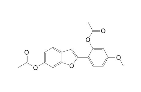 Diacetate of 2-(2'-Hydroxy-4'-methoxyphenyl)benzofuran-6-ol