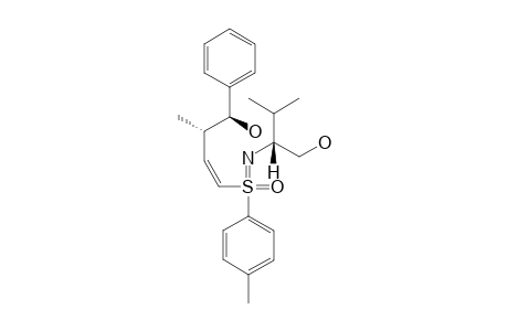 (-)-[RS,1Z,N(1S),3S,4S]-N-[1-(HYDROXYMETHYL)-2-METHYLPROPYL]-3-METHYL-4-PHENYL-1-(4-METHYLPHENYLSULFONIMIDOYL)-1-BUTENE-4-OL