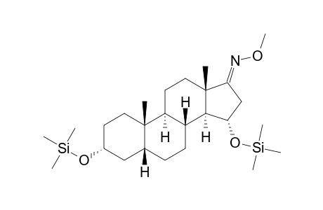 3.ALPHA.,15.ALPHA.-DI-[(TRIMETHYLSILYL)OXY]-5.BETA.-ANDROSTANE-17-ONE-17-(O-METHYLOXIME)