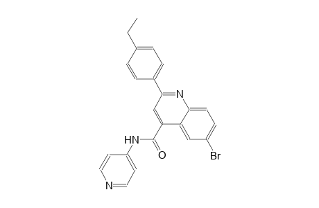 6-bromo-2-(4-ethylphenyl)-N-(4-pyridinyl)-4-quinolinecarboxamide