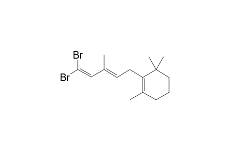 (3E)-1,1-DIBROMO-3-METHYL-5-(2,6,6-TRIMETHYLCYCLOHEX-1-EN-1-YL)-PENTA-1,3-DIENE