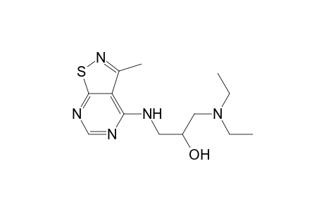 1-(diethylamino)-3-[(3-methyl-4-isothiazolo[5,4-d]pyrimidinyl)amino]-2-propanol