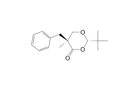 1,3-Dioxan-4-one, 2-(1,1-dimethylethyl)-5-methyl-5-(phenylmethyl)-, (2S-cis)-