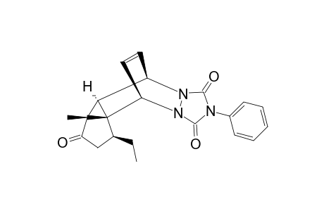 (1-R*,3A-R*,3B-S*)-1,2,3B,4-TETRAHYDRO-1-ETHYL-3A-METHYL-7-PHENYL-4,10-ETHENO-6-H,10-H-CYCLOPENTA-[1.3]-CYCLOPROPA-[1.2-D]-[1.2.4]-TRIA