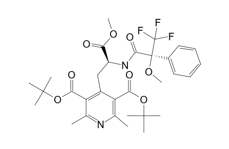 #-32-(S)-MOSHER-AMIDE;(2'S,2''S)-4-[2'-METHOXYCARBONYL-2'-(3'',3'',3''-TRIFLUORO-2''-METHOXY-2''-PHENYL-PROPIONYLAMINO)-ETHYL]-2,6-DIMETHYL-PYRIDINE-3,5-DICARBOXYLIC