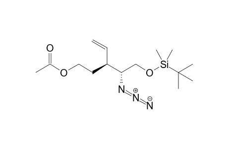 (2R,3S)-5-O-Acetyl-2-azido-1-O-tert-butyldimethylsilyl-3-vinylpentane-1,5-diol