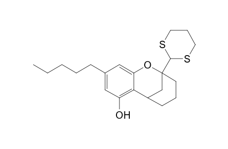 3,4,5,6-Tetrahydro-7-hydroxy-2-(1,3-dithian-2-yl)-9-pentyl-2,6-methano-2H-1-benzoxocin