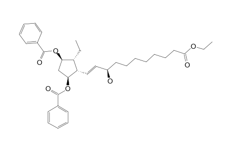 (1S,2S,3R,4R)-1,4-BIS-O-(BENZOYL)-3-(ETHYL)-2-[(E)-ETHYLCARBONYL-3R-HYDROXY-UNDECA-1-ENYL]-CYCLOPENTANE-1,4-DIOL