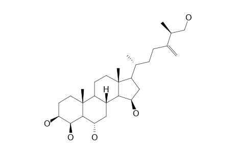 CERTONARDOSTEROL-B;(25S)-24-METHYL-5-ALPHA-CHOLEST-24(24(1))-ENE-3-BETA,4-BETA,6-ALPHA,15-BETA,26-PENTOL