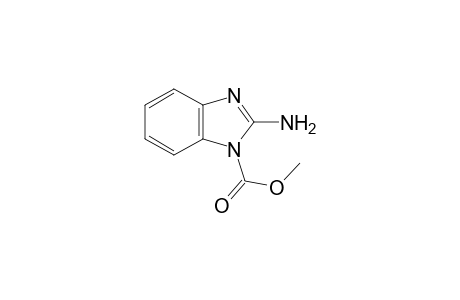 2-amino-1-benzimidazolecarboxylic acid, methyl ester