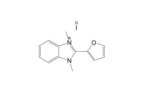 1,3-DIMETHYL-(2'-FURYL)-BENZIMIDAZOLIUM-IODIDE