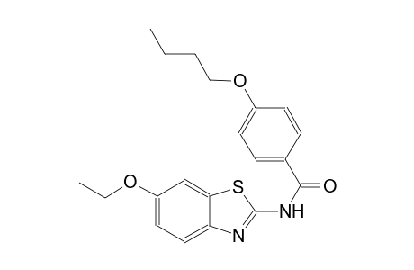 4-butoxy-N-(6-ethoxy-1,3-benzothiazol-2-yl)benzamide