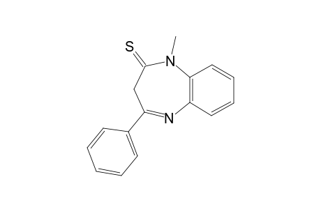 1,3-dihydro-1-methyl-4-phenyl-2H-1,5-benzodiazepine-2-thione