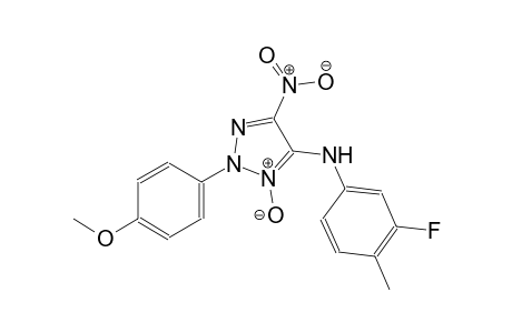 N-(3-fluoro-4-methylphenyl)-2-(4-methoxyphenyl)-5-nitro-2H-1,2,3-triazol-4-amine 3-oxide