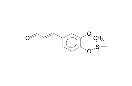 (E)-3-(3-methoxy-4-trimethylsilyloxy-phenyl)acrolein