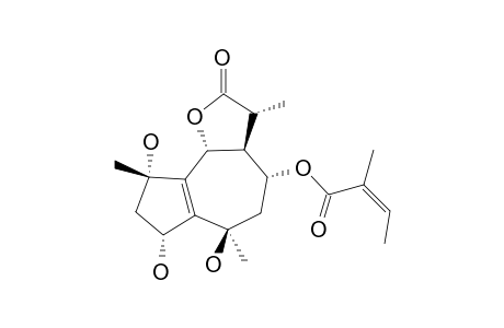 8-ALPHA-ANGELOXY-2-ALPHA,4-ALPHA,10-BETA-TRIHYDROXY-6-BETA-H,7-ALPHA-H,11-BETA-H-1(5)-GUAIEN-12,6-ALPHA-OLIDE