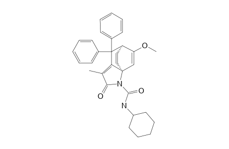 (1RS,7SR)-N-CYCLOHEXYL-8-METHOXY-4-METHYL-3-OXO-6,6-DIPHENYL-2-AZATRICYCLO-[5.2.2.0(1,5)]-UNDECA-4,8,10-TRIENE-2-CARBOXAMIDE