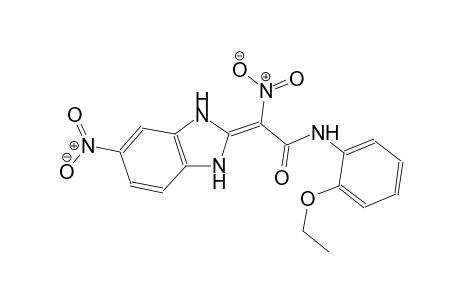 (2Z)-N-(2-ethoxyphenyl)-2-nitro-2-(5-nitro-1,3-dihydro-2H-benzimidazol-2-ylidene)ethanamide