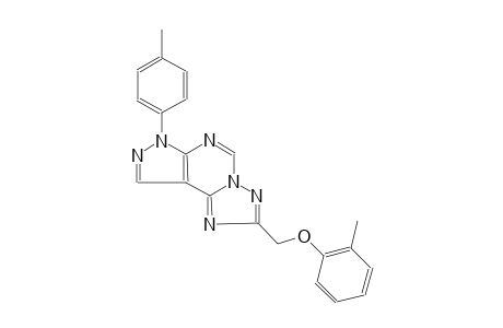 7H-pyrazolo[4,3-e][1,2,4]triazolo[1,5-c]pyrimidine, 2-[(2-methylphenoxy)methyl]-7-(4-methylphenyl)-