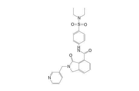 N-{4-[(diethylamino)sulfonyl]phenyl}-3-oxo-2-(3-pyridinylmethyl)-4-isoindolinecarboxamide