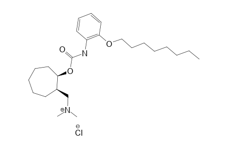 (+/-)-(CIS)-N,N-DIMETHYL-2-(2-OCTYLOXY-PHENYL-CARBAMOYLOXY)-CYCLOHEPTHYL-METHYLAMMONIUM-CHLORIDE