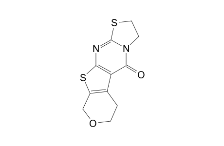 2,3,6,9-TETRAHYDRO-5H,7H-THIAZOLO-[3,2-A]-PYRANO-[4',3':4,5]-THIENO-[2,3-D]-PYRIMIDIN-5-ONE