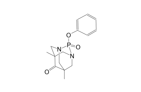 5,7-Dimethyl-2-oxo-2-phenoxy-1,3-diaza-phospha-tricyclo[3.3.1.13,7]decan-6-one