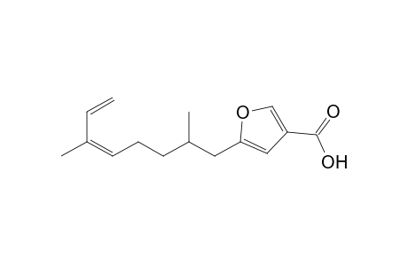 5-[(5Z)-2,6-dimethylocta-5,7-dienyl]-3-furancarboxylic acid