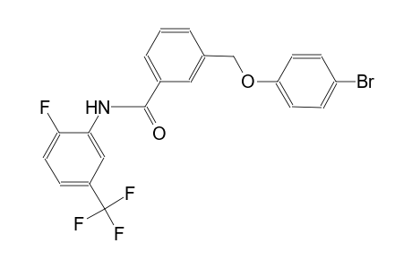 3-[(4-bromophenoxy)methyl]-N-[2-fluoro-5-(trifluoromethyl)phenyl]benzamide