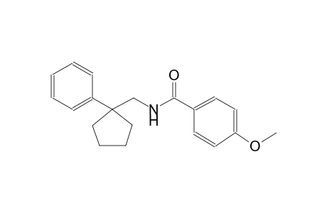 4-methoxy-N-[(1-phenylcyclopentyl)methyl]benzamide