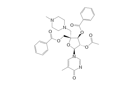 1-[2-O-ACETYL-3,5-DI-O-BENZOYL-4-C-(N-METHYLPIPERAZINYL)-METHYL-BETA-D-XYLOFURANOSYL]-THYMINE