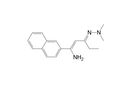 1-Amino-1-(2'-naphthyl)-1-penten-3-one N,N-dimethylhydrazone