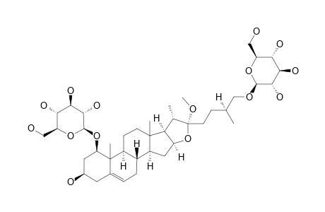 26-O-BETA-D-GLUCOPYRANOSYL-22-ALPHA-METHOXY-1-BETA,3-BETA,26-TRIHYDROXY-(25S)-FUROST-5-ENE-1-O-BETA-D-GLUCOPYRANOSIDE