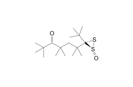 (1RS,3RS)-3-tert-Butyl-3-(1,1,3,3-5,5-hexamethyl-4-oxohexyl)dithiirane 1-oxide