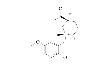 (1S,2R,4S)-(+)-2-[(2,5-Dimethoxyphenyl)methyl]-4-(1-ketoethyl)-1,2,4-trimethylcyclohexane