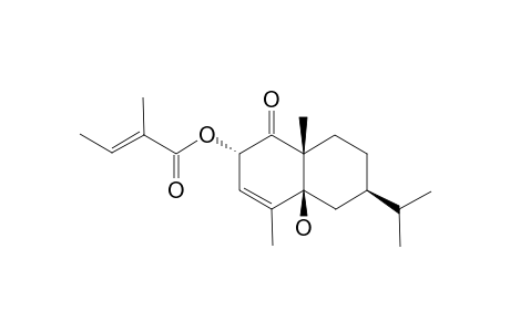 2-ALPHA-ANGELOYLOXY-5-BETA-HYDROXY-7-ALPHA-H-10-BETA-METHYL-EUDESM-3-EN-1-ONE