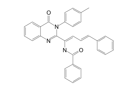 2-[(1Z,3E)-1-BENZAMIDO-4-PHENYL-1,3-BUTADIEN-1-YL]-3-(4-METHYLPHENYL)-QUINAZOLIN-4(H)-ONE