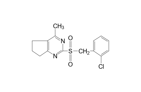 2-[(o-CHLOROBENZYL)SULFONYL]-6,7-DIHYDRO-4-METHYL-5H-CYCLOPENTAPYRIMIDINE