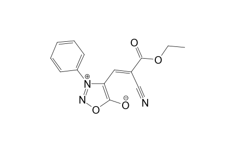 2-cyano-3-(3-phenylsydnon-4-yl)acrylic acid ethyl ester