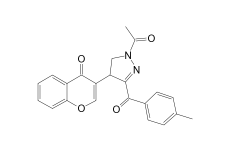 1-ACETYL-4-(3-CHROMONYL)-3-(4-METHYLBENZOYL)-2-PYRAZOLINE