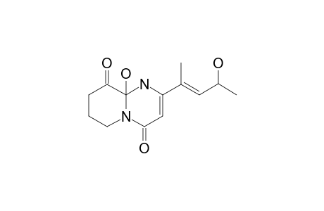 JENAMIDINE-B;9A-HYDROXY-2-(3-HYDROXY-1-METHYL-BUT-1-ENYL)-1,7,8,9A-TETRAHYDRO-6H-PYRIDO-[1,2-A]-PYRIMIDINE-4,9-DIONE