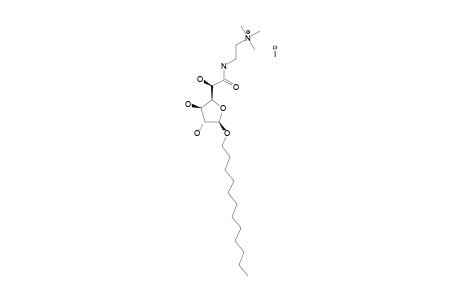 DODECYL-N-[2-(TRIMETHYLAMMONIO)-ETHYL]-BETA-D-GLUCOFURANOSIDURONAMIDE-IODIDE