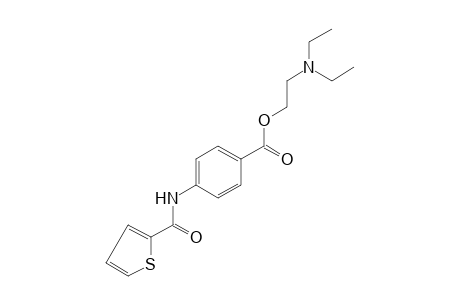 p-(2-THIOPHENECARBOXAMIDO)BENZOIC ACID, 2-(DIETHYLAMINO)ETHYL ESTER